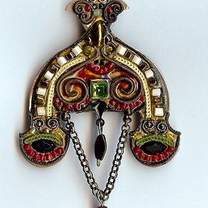 NEW SALE! Adaya Byzantine Mosaic Brooch/Pin/Pendant- New